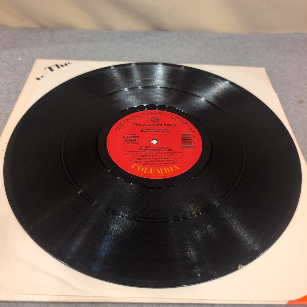 The Weather Girls Well-A-Wiggy 12" Vinyl Single 45 RPM Columbia 44-05245 1985 - Picture 5 of 6